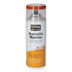 Pintura acrílica en spray ral 8004 marrón cobre acabado brillante, 300 ml