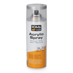 Pintura acrílica en spray ral 9006 aluminio acabado brillante, 300 ml